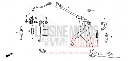 BEQUILLE CBF600S5 de 2005